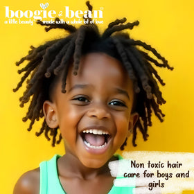 Boogie and Bean styling braids close-up giving slip and neatness