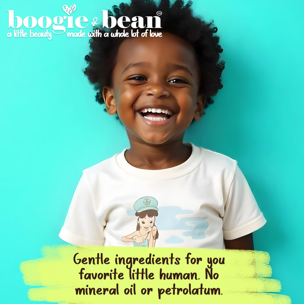 Boogie and Bean product texture close-up highlighting smooth moisturizing finish