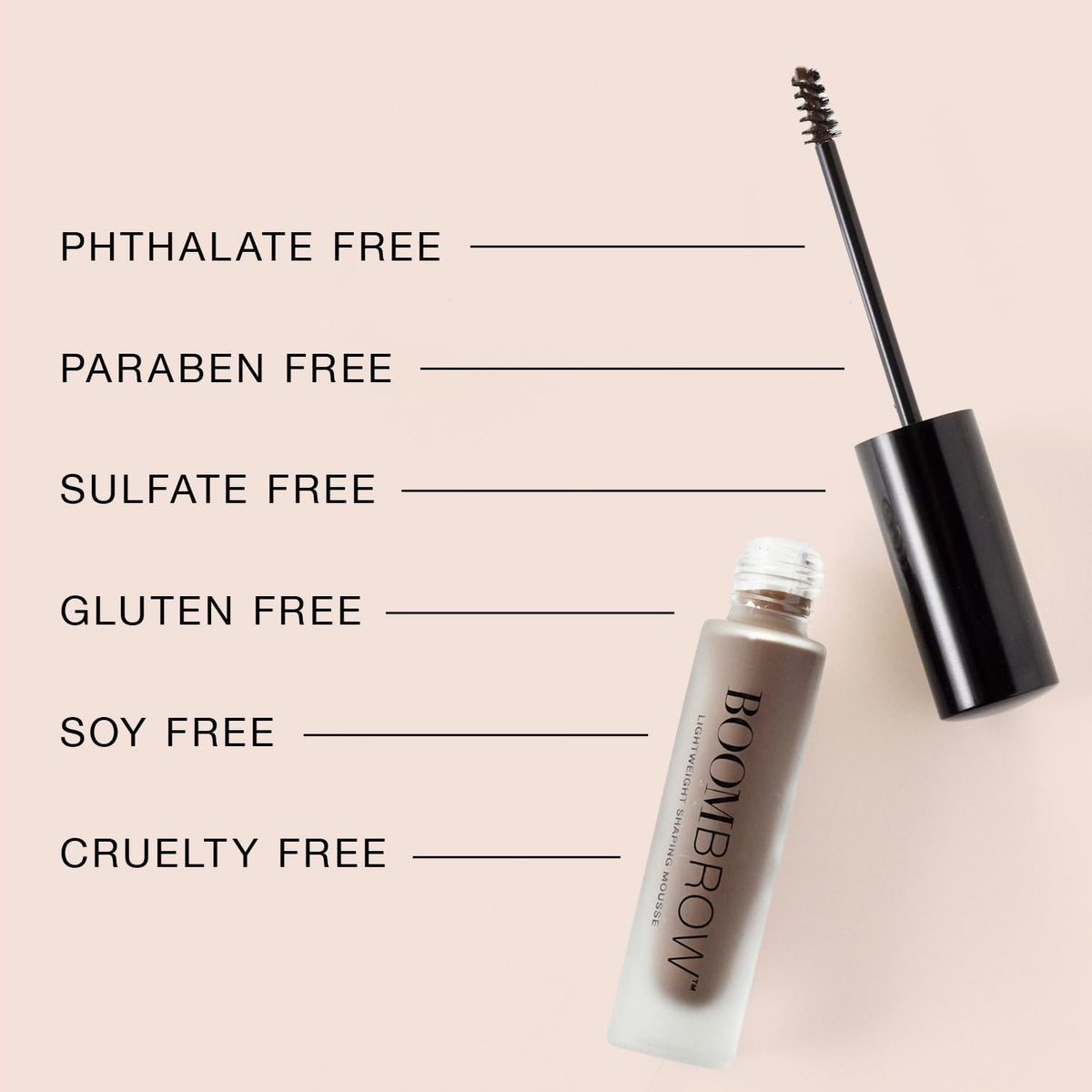 BOOM! by Cindy Joseph product label highlighting plant-derived ingredients benefit cleaner formula transparency