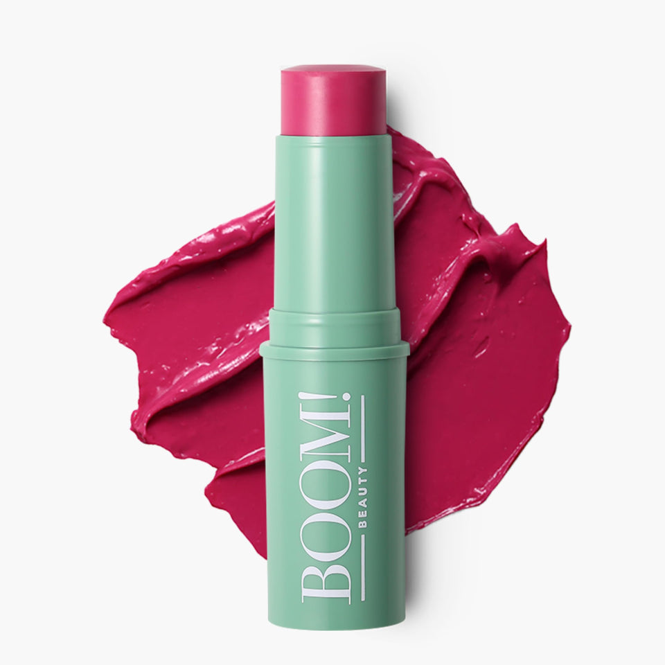 BOOM! by Cindy Joseph front packaging showing elegant multistick, convenient travel benefit