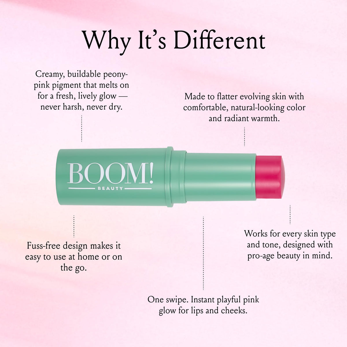 BOOM! by Cindy Joseph creamy texture close-up showing smooth blendability and hydration