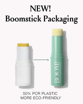 BOOM! by Cindy Joseph applied to lips and cupid's bow showing hydration benefit