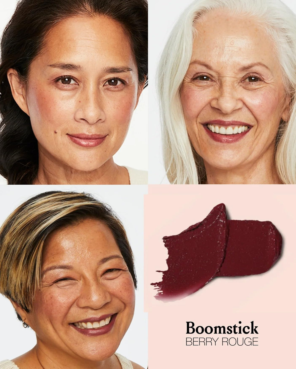 BOOM! by Cindy Joseph open stick texture Berry highlighting creamy, blendable finish