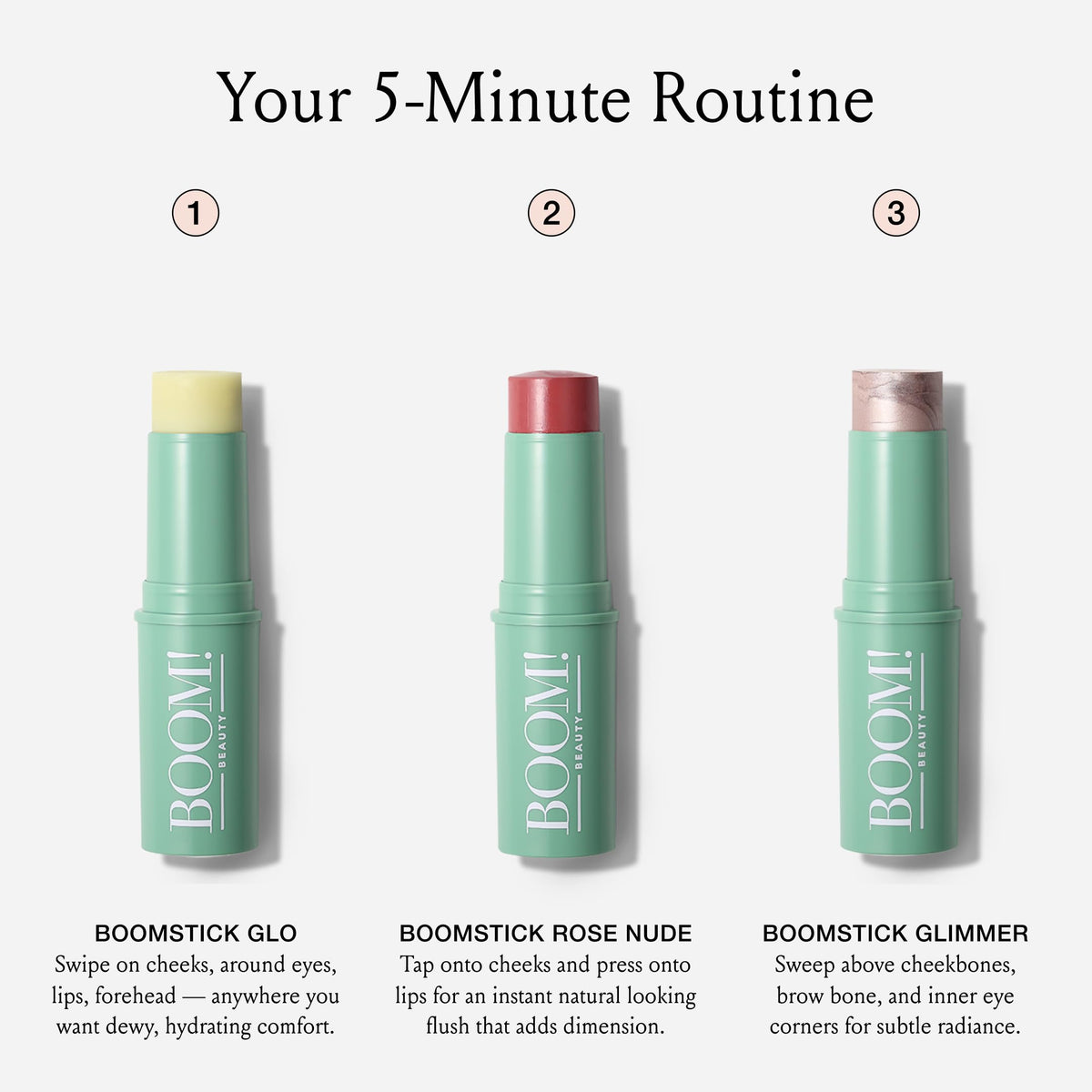 BOOM! by Cindy Joseph Rose Nude stick texture close-up for creamy blend