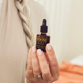 BOOM! by Cindy Joseph flatlay of key organic ingredients showing natural nourishment