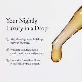 BOOM! by Cindy Joseph used in a nighttime skincare routine for restorative hydration