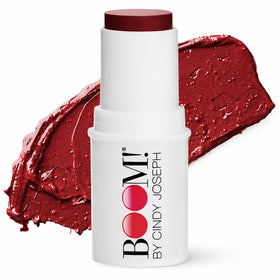 BOOM! Boomstick front packaging showing compact stick and label, easy travel benefit