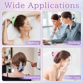 Booson used in a half-up hairstyle showing quick, neat styling benefit