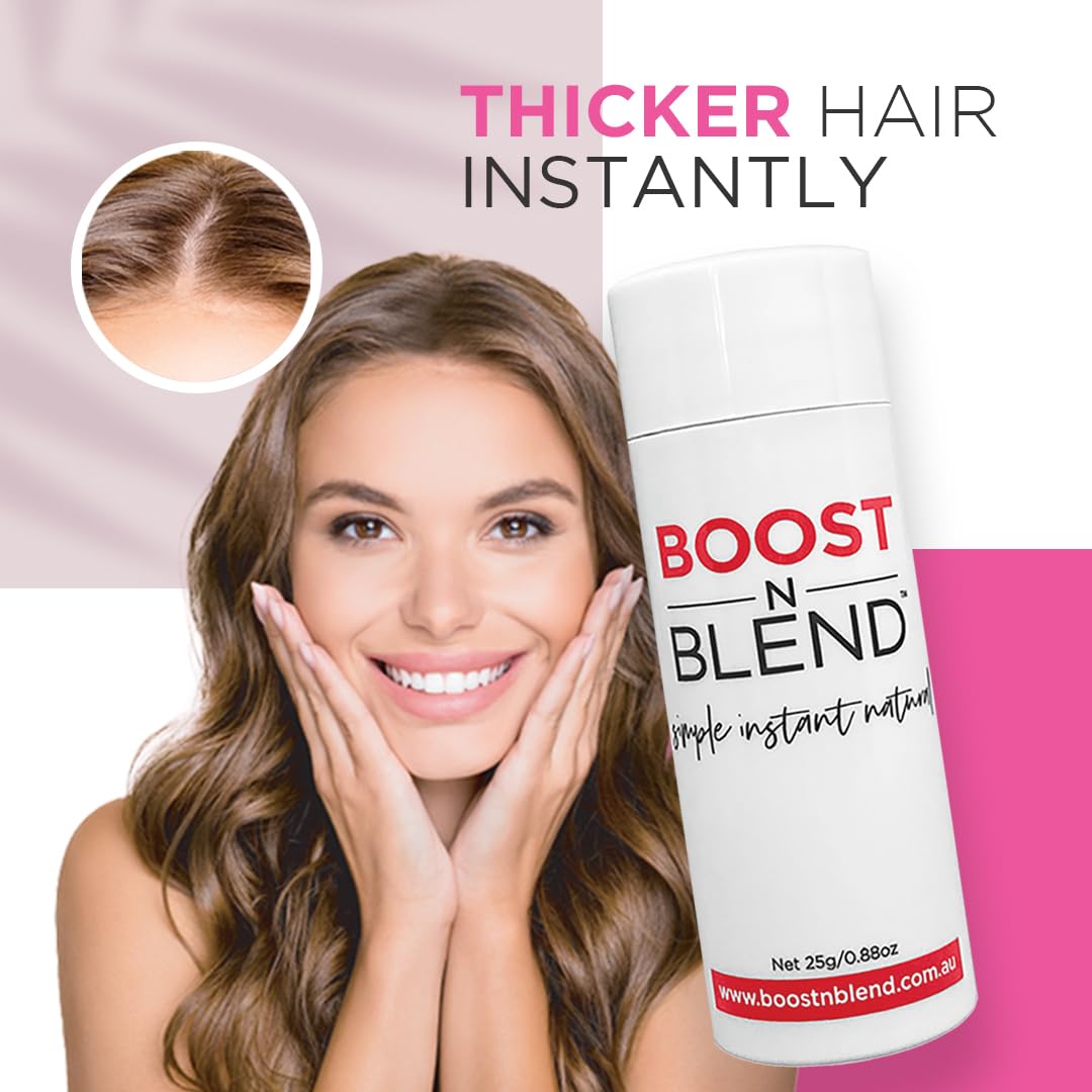 BOOST N BLEND open top view revealing powder and fiber texture for easy application