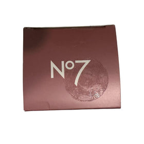 Boots No7 1.6 oz jar beside common objects showing compact travel-friendly benefit