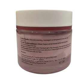 Boots No7 on bedside table with glass of water showing nightly skincare habit benefit