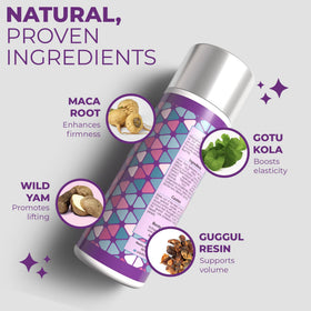 Booty Magic being massaged upward on skin for improved firmness