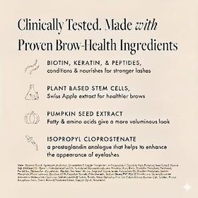 Borboleta brow serum on bathroom shelf in routine setting showing effortless integration benefit