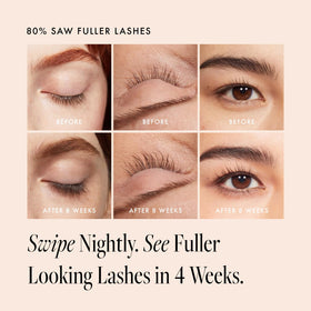Borboleta applicator brush detail demonstrating precise nightly application
