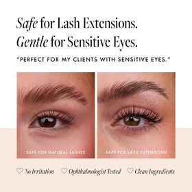 Borboleta being applied to upper lash line for nourished, fuller-looking lashes