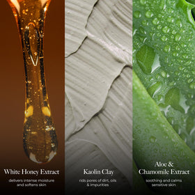 Borghese mud texture close-up highlighting creamy clay consistency for gentle exfoliation