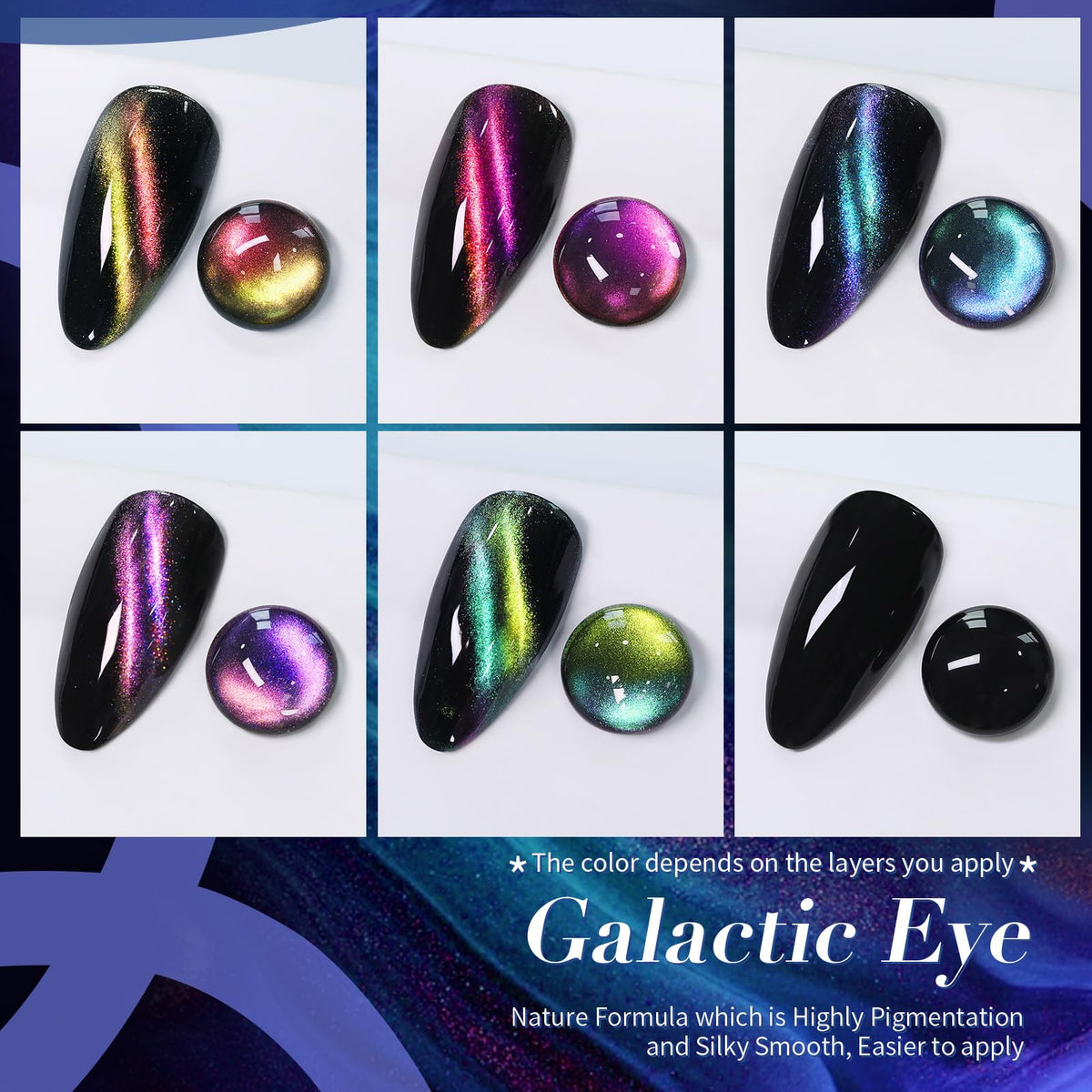 Born Pretty black base bottle displayed to enhance magnetic contrast benefit