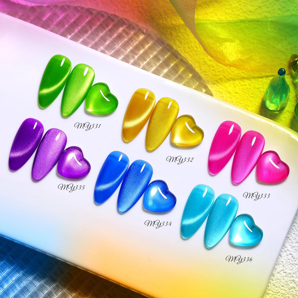 Born Pretty set front packaging showing nine vibrant neon gel bottles and branding for quick recognition