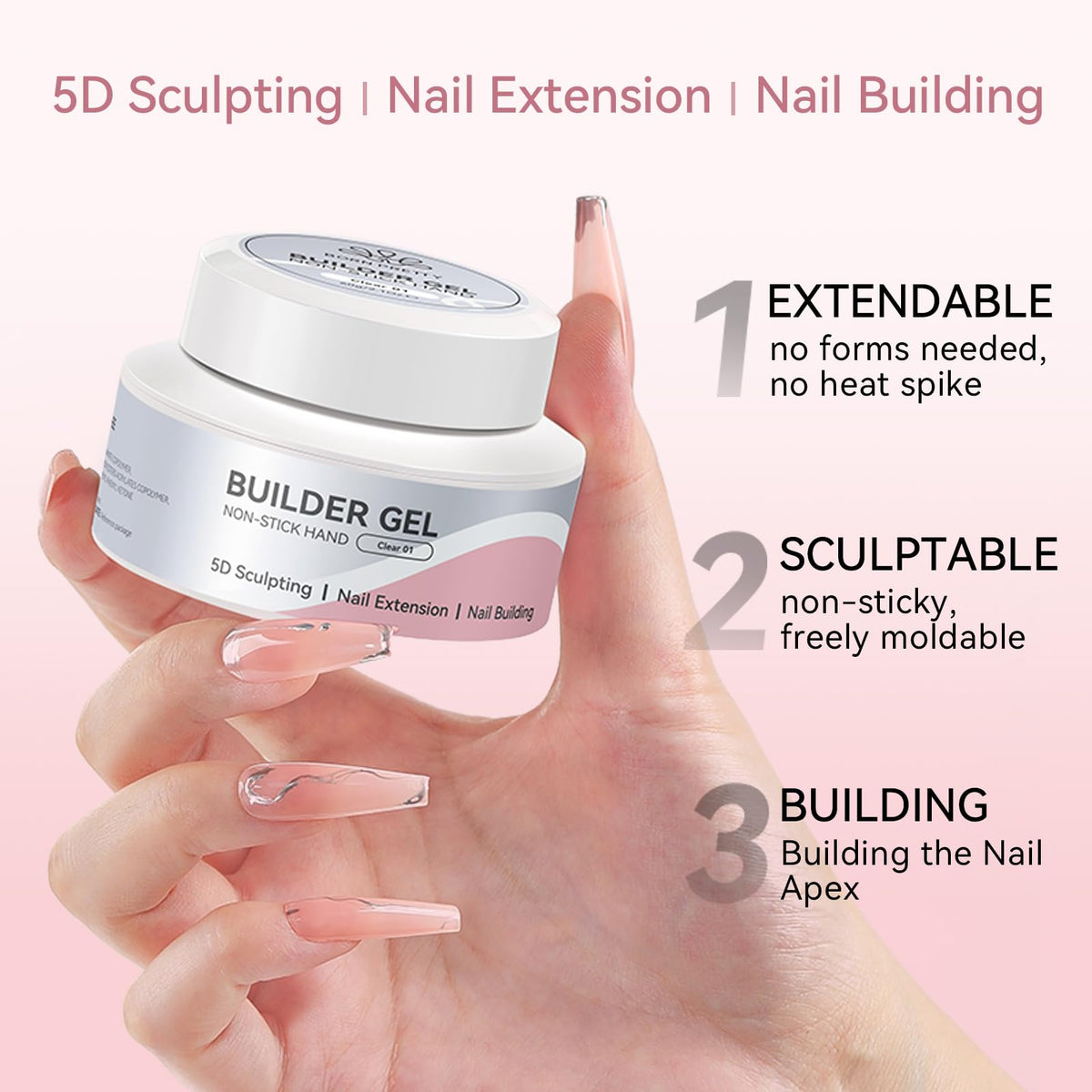 Born Pretty gel being shaped on a nail form illustrating hands-on sculpting