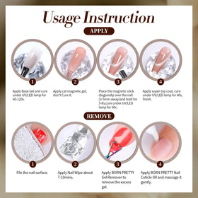 Born Pretty LED lamp curing a nail with gel polish showing fast cure benefit: quick drying