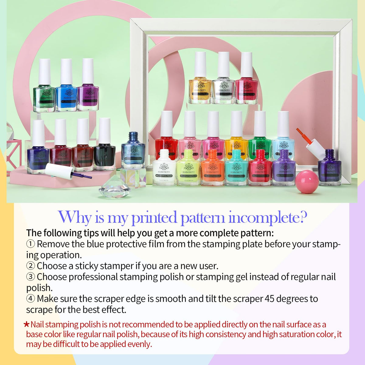 Born Pretty nail artist using set in studio producing professional results