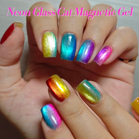 Born Pretty magnet effect demo producing a cat-eye stripe and adding dimensional shine