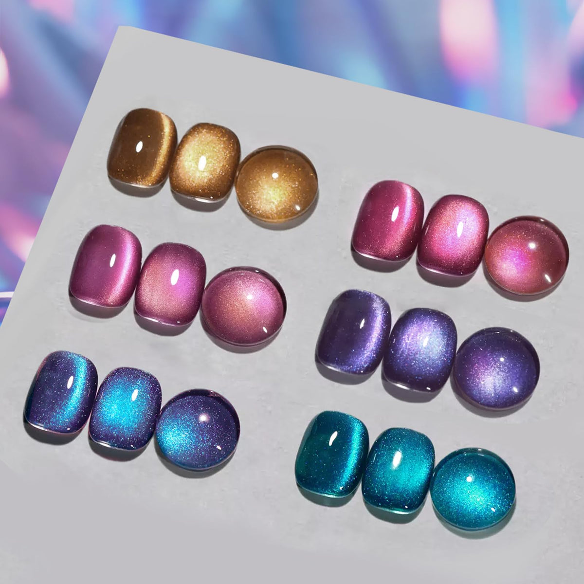 Born Pretty multi-angle reflective shots showing color shift and high-gloss result