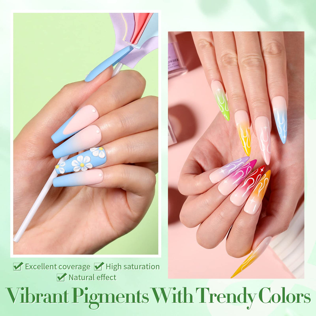Born Pretty nail extension in progress showing lamp-free sculpting benefit