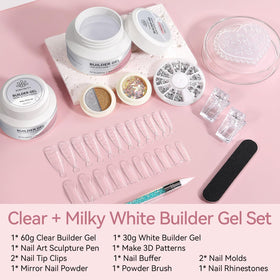 Born Pretty nail forms and tip clips demonstrating easy extension setup