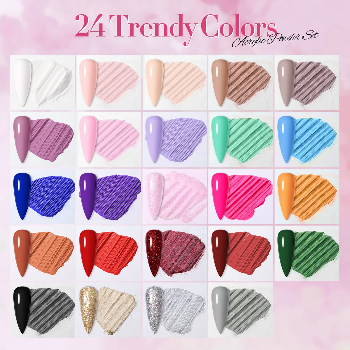 Born Pretty open kit displaying color layout for easy selection and inspiration