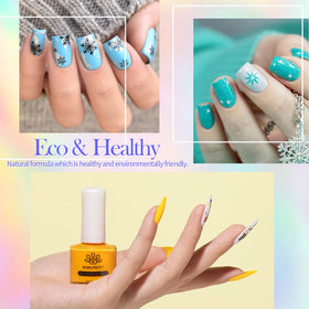 Born Pretty polish applied to stamping plate showing clear design pickup
