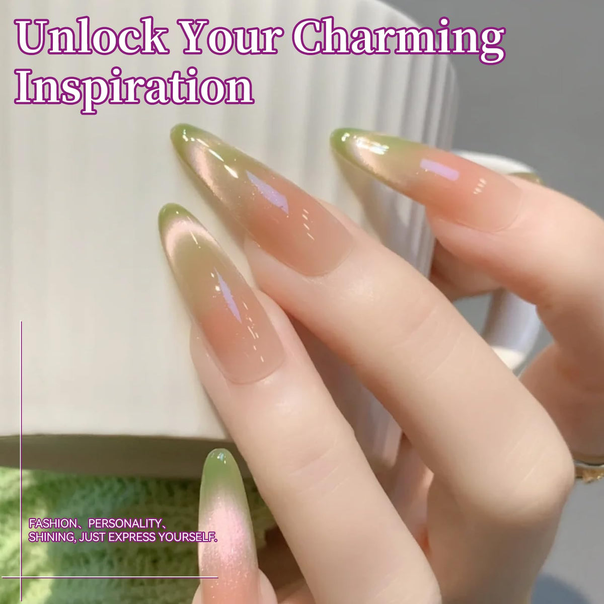 Born Pretty rose pink gel close-up showing smooth shimmer and even coverage