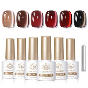BORN PRETTY shades array flatlay displaying color range for seasonal looks