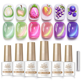 Born Pretty bottles beside a hand for scale showing convenient 7ml size