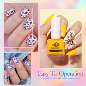 Born Pretty textured polish swatches showing smooth, streak-free finish