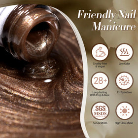 Born Pretty glitter texture macro revealing fine particles and benefit: smooth glossy finish