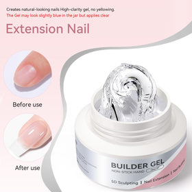 Born Pretty white builder gel close-up showing sculptable solidity