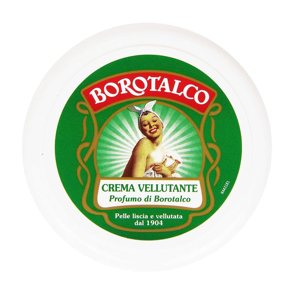 Borotalco front packaging trio of 150ml creams shows value pack and fresh benefit