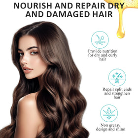 Bosdoer oil texture on hair strand, demonstrates fast absorption and shine