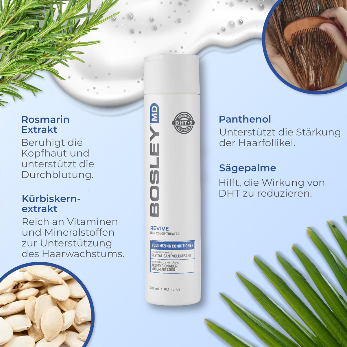 BosleyMD BosRevive creamy texture close-up to show lightweight hydration