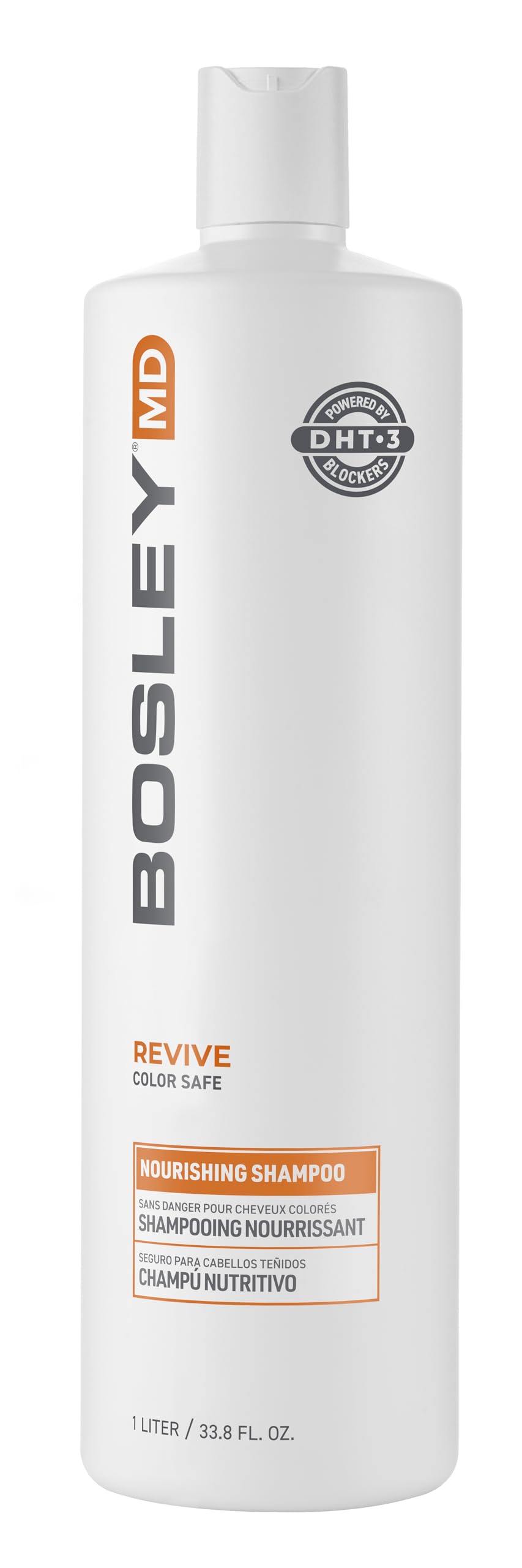 BosleyMD BosRevive front packaging showing label and 33.8 oz size for value