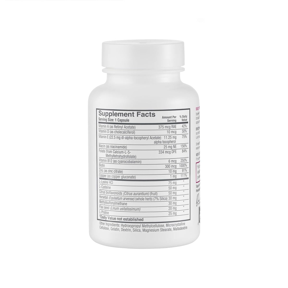 BosleyMD capsule close-up revealing texture and easy-to-swallow form