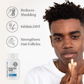BosleyMD capsule close-up texture highlighting easy-to-swallow vegan formula
