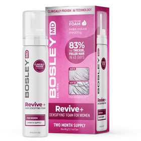 BosleyMD foaming can front view showing packaging and usage benefit