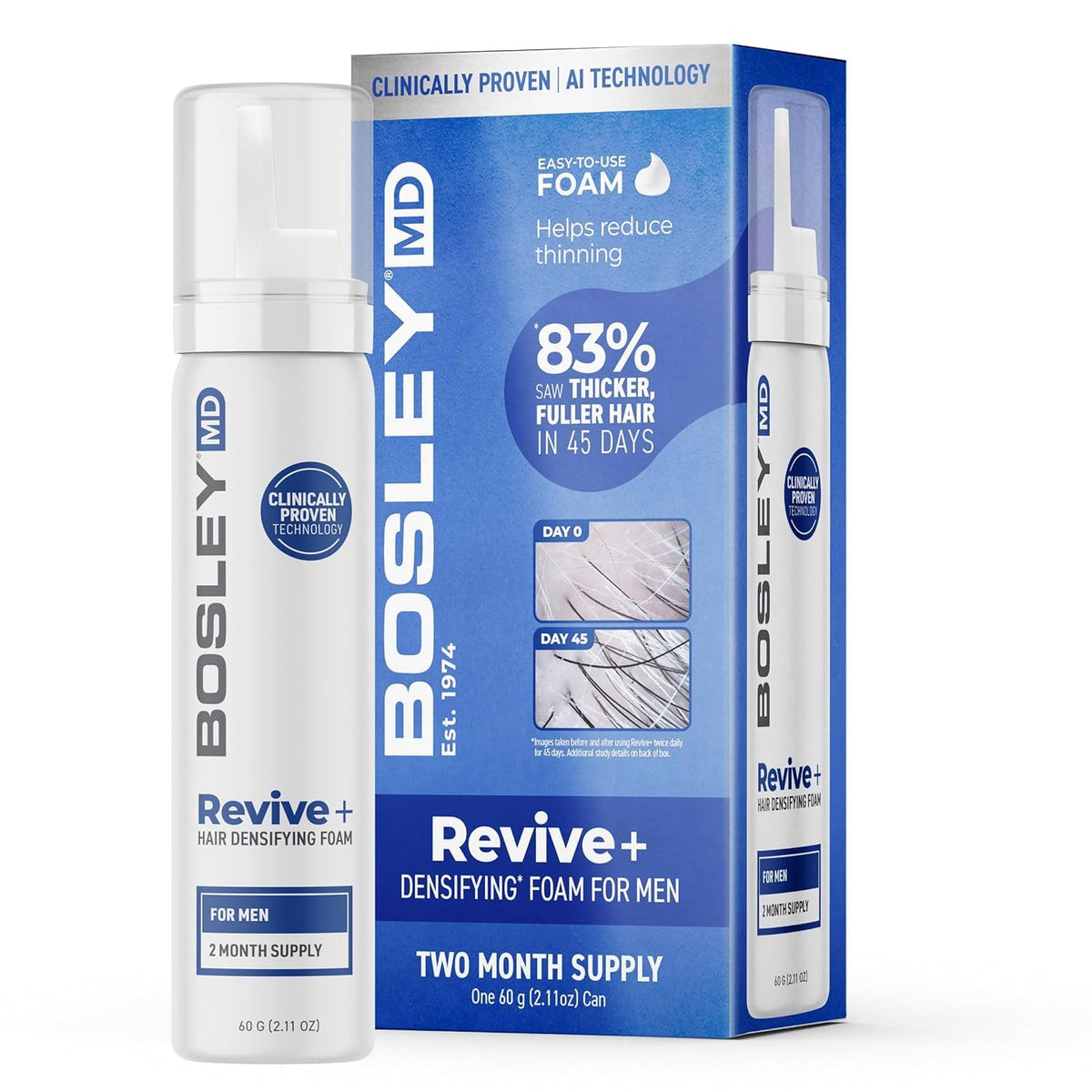 BosleyMD front packaging showing product name and benefits