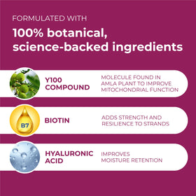 BosleyMD product label highlighting YuvaBio Y100 biotin ingredients benefit