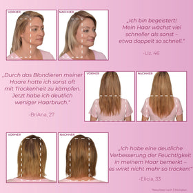 BosleyMD applied in styling routine adding volume and visible body