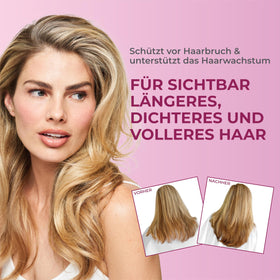 BosleyMD textured liquid on hand showing lightweight, non-greasy formulation