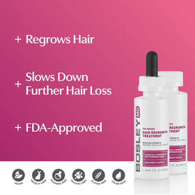 BosleyMD precision dropper applying solution to scalp for accurate targeted benefit