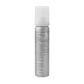 BosleyMD 2 oz foam next to a ruler for clear size and travel-friendly benefit